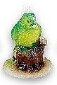 Fragrances, Perfumes, Cosmetics Decorative Candle 'Parrot', light green and yellow - Top Choice