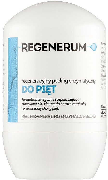 Regenerating Enzyme Heel Peeling - Aflofarm Regenerum Heel Regenerating Enzymatic Peeling Roll On	 — photo N1