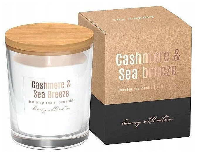 Scented Soy Candle 'Cashmere & Sea Breeze' - Bispol Cashmere &Sea Breeze Soy Candle — photo N1