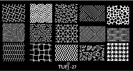 Fragrances, Perfumes, Cosmetics Stamping Plate, No. 27 - Tufi Profi Premium