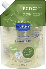 Hair & Body Wash, fragrance-free - Mustela Bio Organic Cleansing Gel (doypack) — photo N1