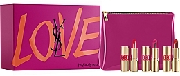 Fragrances, Perfumes, Cosmetics Set - Yves Saint Laurent Rouge Volupte Shine (lipstick/3x1.6ml + bag)