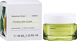 Lightweight Moisturising Face Cream Gel - Korres Santorini Grape Poreless Skin Cream — photo N2