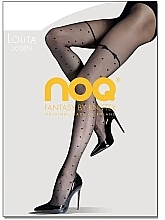 Polka Dot Tights 'Lolita', 20 Den, nero - Knittex — photo N1