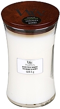 Scented Candle in Glass - WoodWick Hourglass Candle White Tea & Jasmine — photo N3