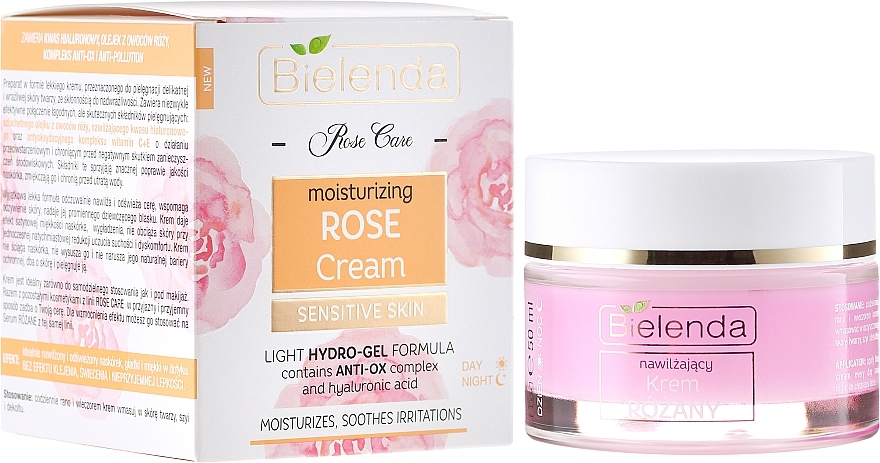 Moisturizing & Soothing Rose Face Cream - Bielenda Rose Care Cream — photo N1