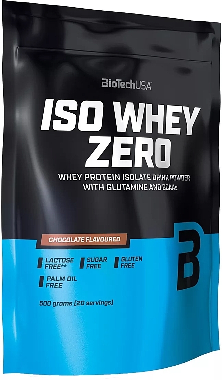 Protein Cocktail "Strawberry" - BioTechUSA Iso Whey Zero — photo N1