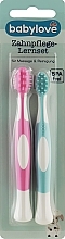 Fragrances, Perfumes, Cosmetics Dental Care Set, white-pink+white-blue - Babylove Dental Care Learning Set