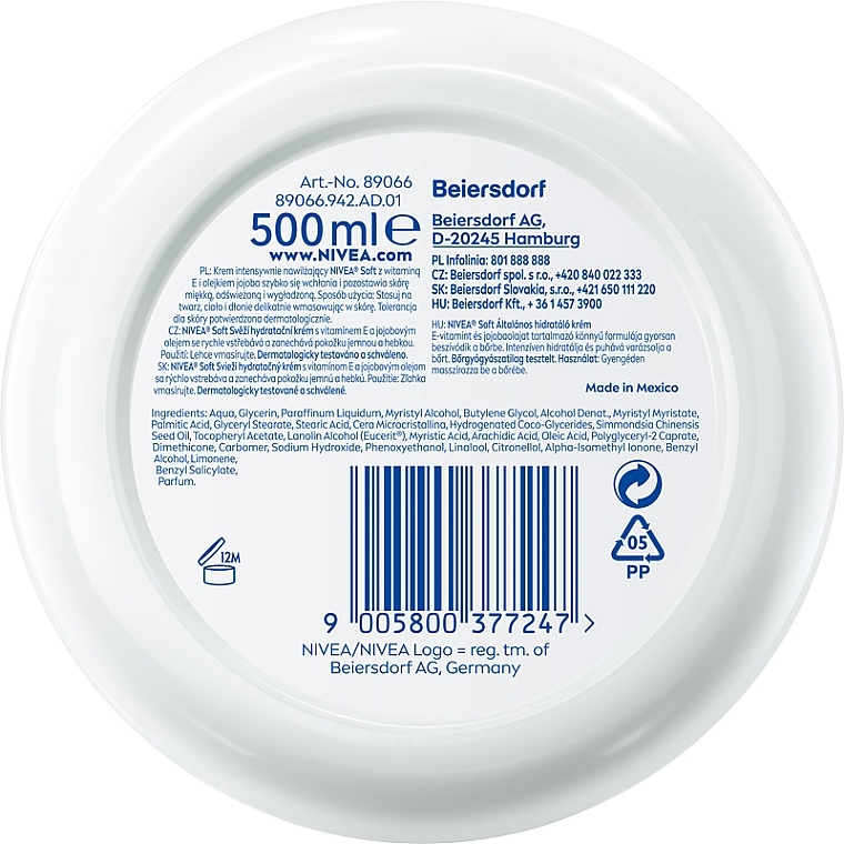 Intensive Moisturising Cream - NIVEA Soft Intensive Moisturising Cream — photo N4