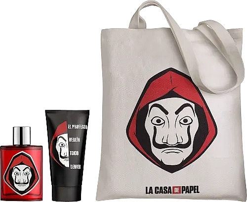 Air-Val International Netflix La Casa De Papel - Set (edt/100ml + sh/gel/150ml + bag/1pc) — photo N2