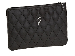 Quilted Makeup Bag, black, A6131VT - Janeke Black Quilted Pouch — photo N1