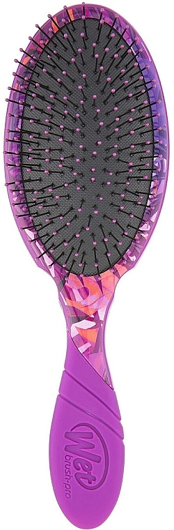 Hair Brush - Wet Brush Pro Detangler Neon Summer Tropics Purple — photo N62