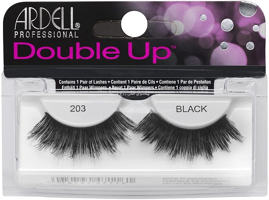 False Lashes - Ardell Double Up 204 Black — photo N1