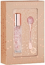 Set - Crystallove Rose Quartz 3D Eye Set Limited Edition (bottle/1 pc + massager/1 pc) — photo N2