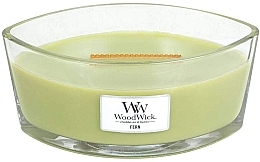 Fragrances, Perfumes, Cosmetics Scented Candle in Glass - WoodWick Hearthwick Flame Ellipse Candle Fern