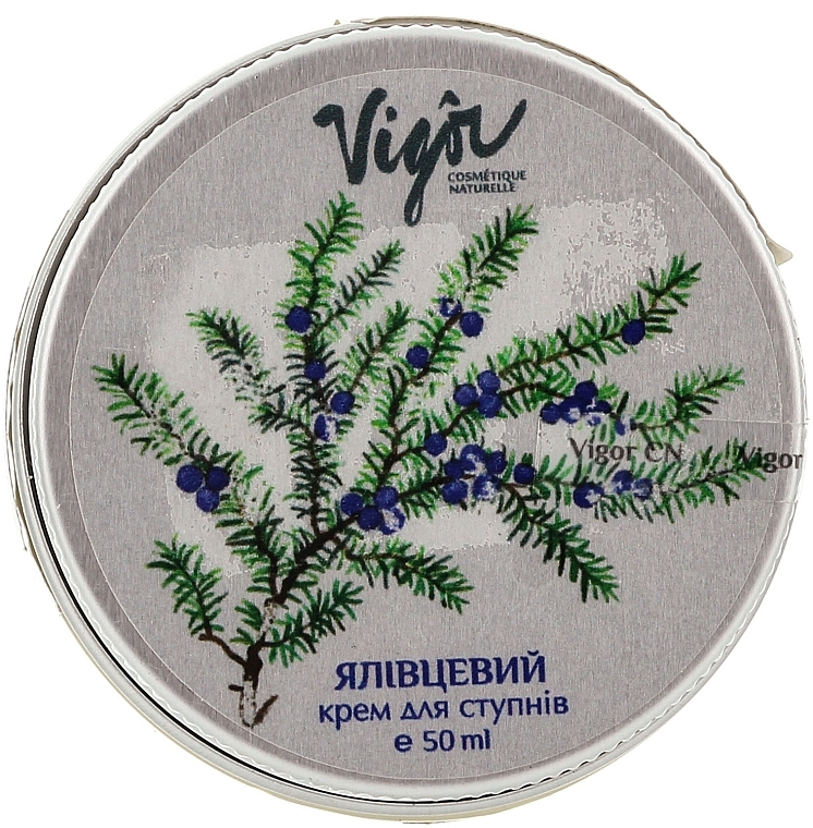 Nourishing & Softening Foot Cream 'Juniper' - Vigor Cosmetique Naturelle — photo N1