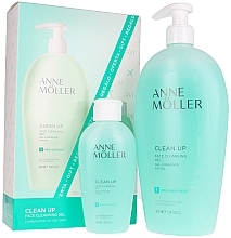 Fragrances, Perfumes, Cosmetics Facial Kit - Anne Moller Clean Up (f/gel/400ml + f/gel/100ml)