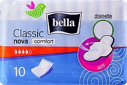 Pantiliners Classic Nova Comfort Drainette, 10 pcs - Bella — photo N2