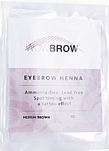 Fragrances, Perfumes, Cosmetics Eyebrow Henna, brown - WowBrow (sachet)