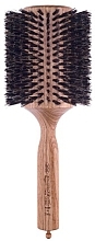 Fragrances, Perfumes, Cosmetics Thermal Brush with Wooden Handle & Boar Bristles d92mm - 3ME Maestri Triangle Brush