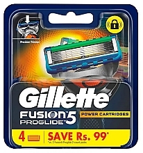 Fragrances, Perfumes, Cosmetics Refill Cartridges, 4 pcs. - Gillette Fusion 5 Proglide Cartridges