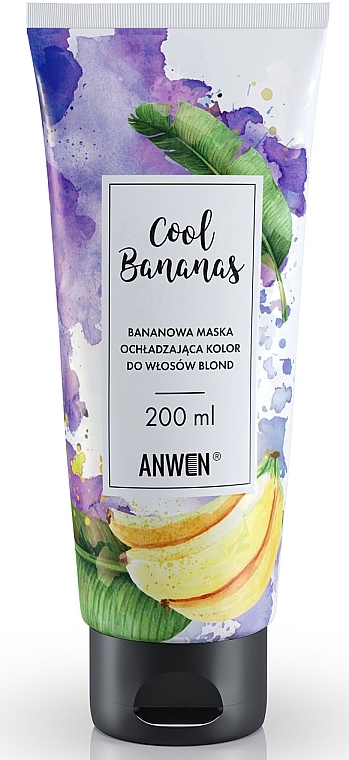 Mask for Blonde Hair - Anwen Cool Bananas Color Cooling Mask For Blond Hair — photo N6