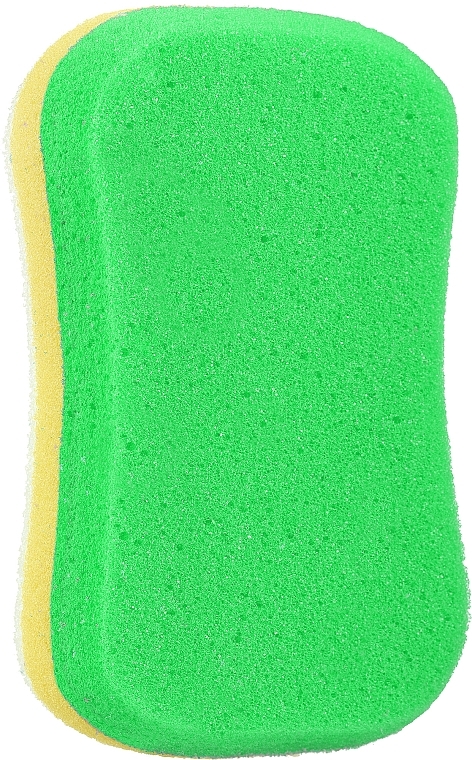 Massage Body Sponge, yellow-green - Sanel Fit Kosc — photo N2