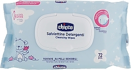 Soft Cleansing Wet Wipes, 72 pcs - Chicco Baby Moment Soft Cleansing Wipes — photo N1