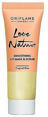 2-in-1 Sugar Lip Scrub-Mask with Mint & Lime - Oriflame Love Nature Smoothing Lip Mask & Scrub — photo N1
