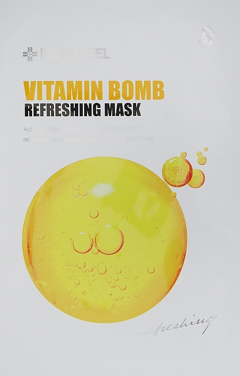 Toning Sheet Mask - Medi Peel Vitamin Bomb Refreshing Mask — photo N36