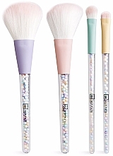 Makeup Brush Set, 4 pcs - IDC Institute Candy Makeup Brush Set — photo N4