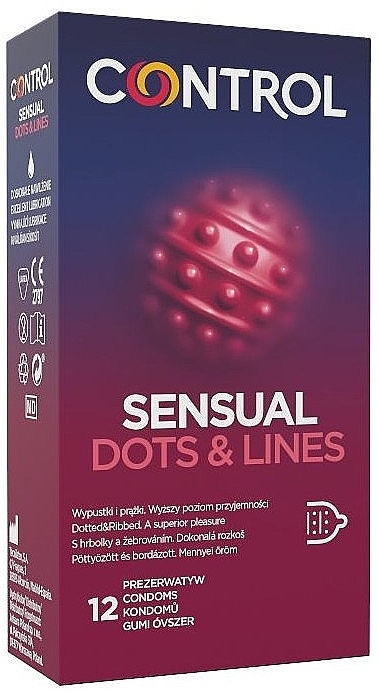 Condoms - Control Sensual Dots & Lines — photo N2