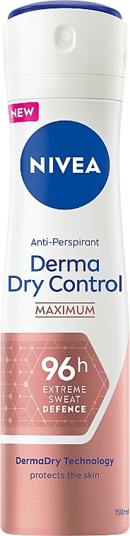 Deodorant Antiperspirant Spray - Nivea Derma Dry Control Maximum Antiperspirant Deodorant Spray — photo N3