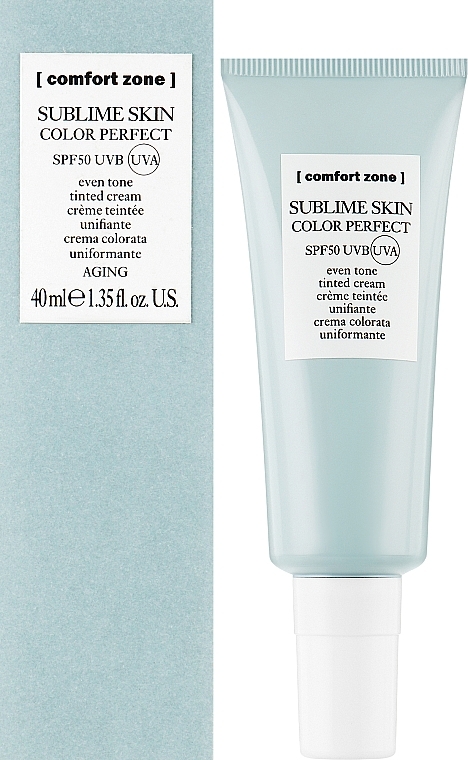 Protective Face Cream - Comfort Zone Sublime Skin Color Perfect SPF50 — photo N2