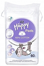 Fragrances, Perfumes, Cosmetics Baby Cotton Pads, 60 pcs - Bella Baby Happy Pads