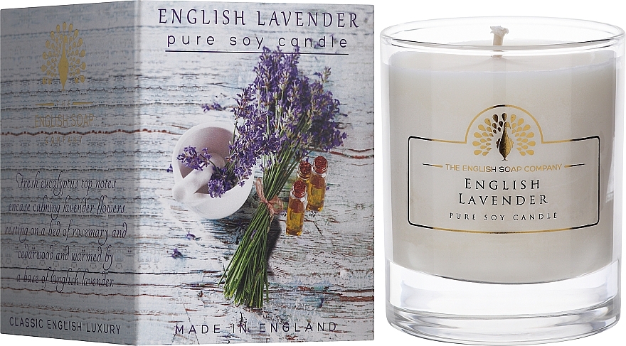 Scented Candle - The English Soap Company English Lavender Candle — photo N2
