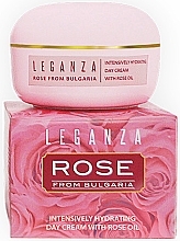 Fragrances, Perfumes, Cosmetics Intensive Moisturizing Day Cream with Rose Oil - Leganza Rose Intensively Hydrating Day Cream