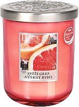 Fragrances, Perfumes, Cosmetics Scented Candle 'Fresh Grapefruit and Black Currant' - Heart & Home Scented Candle