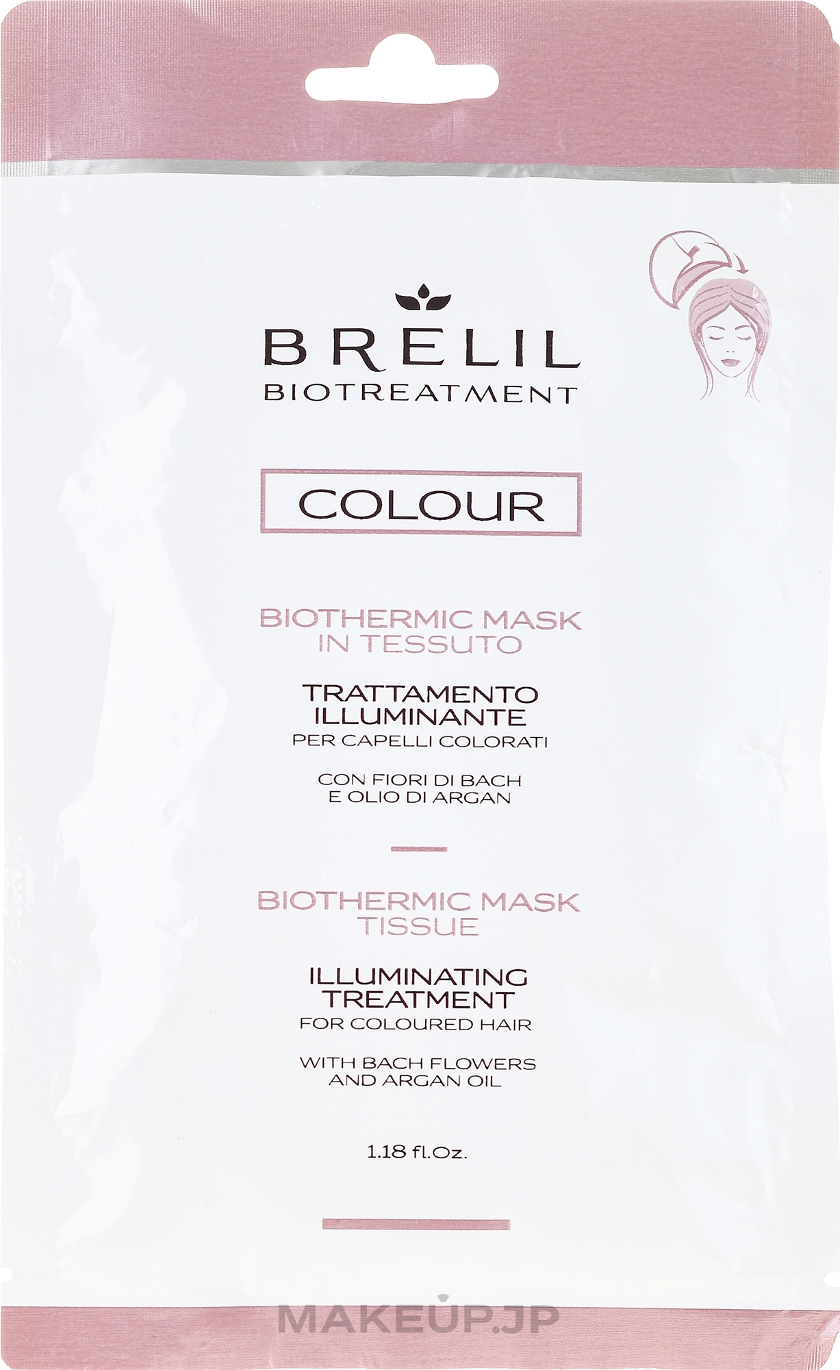 Express Mask for Colored Hair - Brelil Bio Treatment Colour Biothermic Mask Tissue — photo 35 ml
