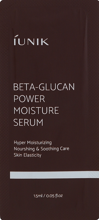 Moisturising & Soothing Face Serum - iUnik Beta-Glucan Power Moisture Serum (sample) — photo N1