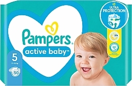 Pampers Active Baby Diapers 5 (11-16 kg), 50 pcs - Pampers — photo N26
