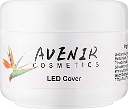 Single-Phase Nail Extension Gel - Avenir Cosmetics LED Cover Gel — photo N2