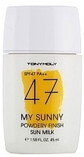 Fragrances, Perfumes, Cosmetics Sun Milk - Tony Moly My Sunny Powdery Finish Sun Milk SPF47 PA++