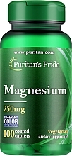 Supplement 'Magnesium', 250 mg - Puritan's Pride Magnesium 250 mg — photo N1