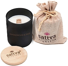 Fragrances, Perfumes, Cosmetics Sandalwood & Pine Scented Candle - Sattva Sandalwood & Pine Candle