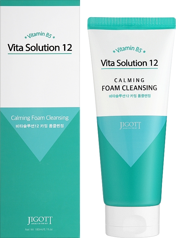 Soothing Face Foam - Jigott Vita Solution 12 Calming Foam Cleansing — photo N2