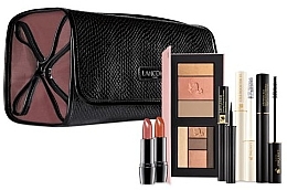 Fragrances, Perfumes, Cosmetics Set - Lancome Honey Rose (base/mascara/5.2g + eyeliner/1.4ml + mascara/6.2g + lipstick/4g*2 + palette/5.1g + bag)