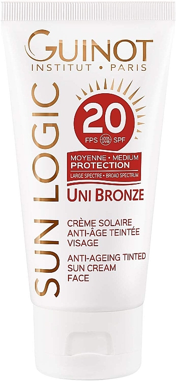 Anti-Aging Bronzing Sun Face Cream - Guinot Sun Logic Uni Bronze Anti-Ageing Tinted SPF20 — photo N1