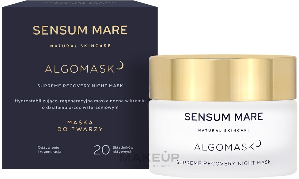 Hydro-Stabilizing & Regenerating Night Mask - Sensum Mare Algomask Supreme Recovery Night Mask — photo 50 ml