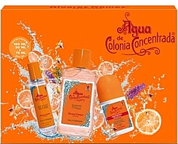 Fragrances, Perfumes, Cosmetics Alvarez Gomez Agua de Colonia Concentrada Eau D'Orange - Set (edc/150ml + edc/30ml + deo/roll/75ml)